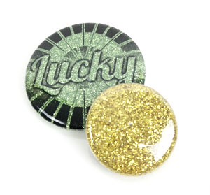 Glitzer Buttons