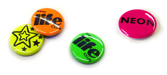 Buttons in neon