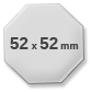 52x52 mm Achteck