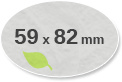 59x82mm oval, öko