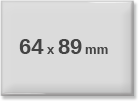 64x89mm eckig