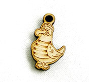 "Möwe" als Holzgravur-Charm